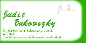 judit bukovszky business card